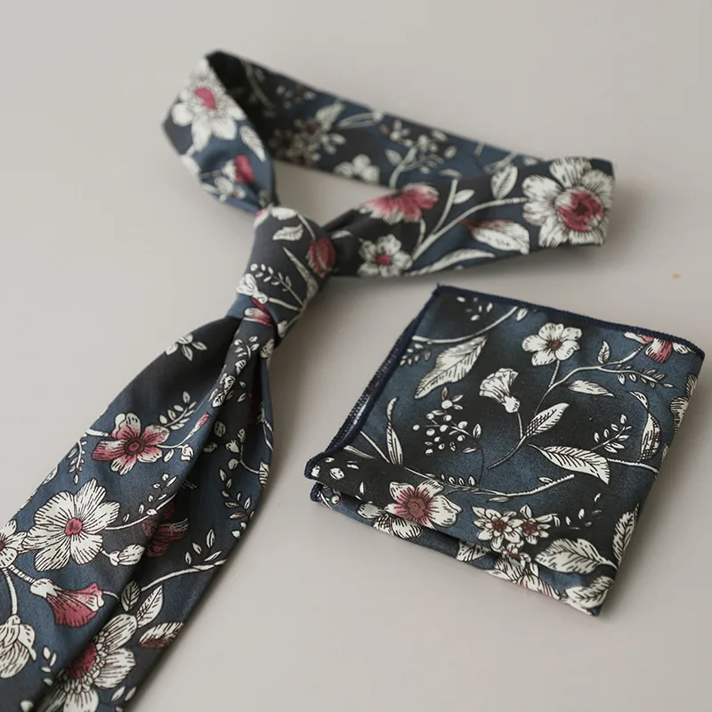 Галстук-бабочка длиной 7 см темно-серые галстуки с цветочным принтом для мужчин и