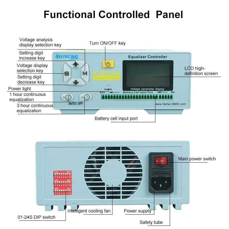HeltecBMS 2-24S активный эквалайзер балансир Lifepo4 литиевый Lipo для ремонта батареи