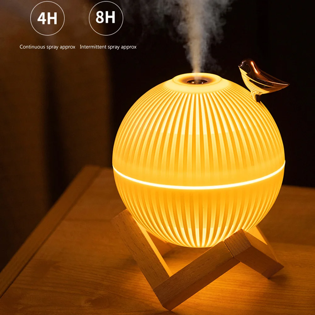 

USB Essential Oil Diffusers Automatic Spraying Portable Electric Aroma Diffuser with LED Lamp Moisturize Skin for Home Kids Room