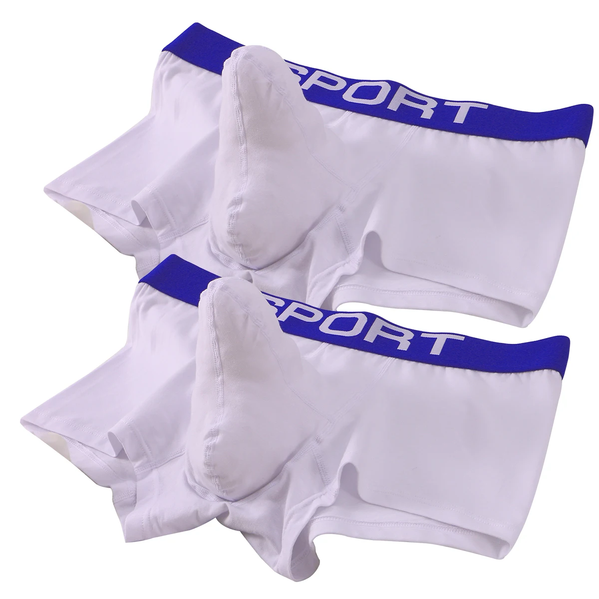 2 PCS Organic Cotton Men Boxers Shorts  Man Underwear Boxer Men's Panties Male Elephant nose Trunks Underpants U Pouch Convex