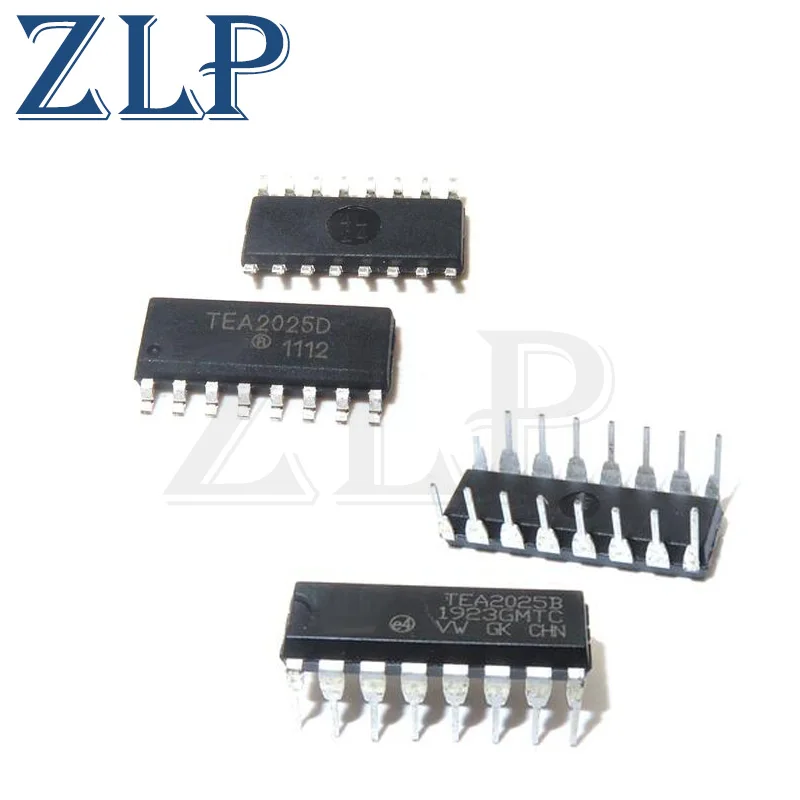 

Стерео аудио усилитель TEA2025B DIP-16 TEA2025 DIP 2025B DIP16 YD2025 SOP-16 SOP IC, 10 шт./партия