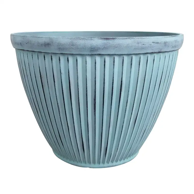 

Patina Blue Resin Westland Patio Planter Planter pot for indoor plants Garden decoration outdoor Plants Planting mat Planter Pla