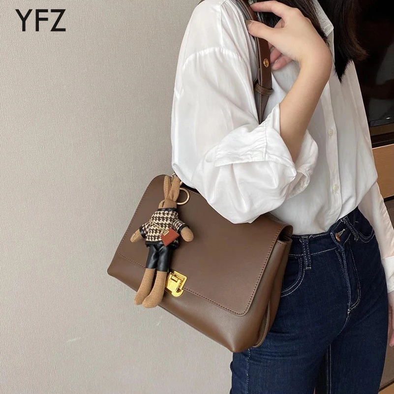 

YIFANGZH Hight Qulity Women Crossbody Bag, Premium Cowhide Nature Leather Roomy Umbrella Soft Touch Compact Style