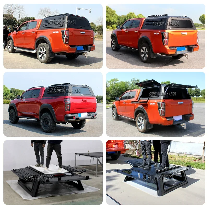 4x4 водонепроницаемый 8 футов стальной пикап с жестким верхом навес для кемпера и