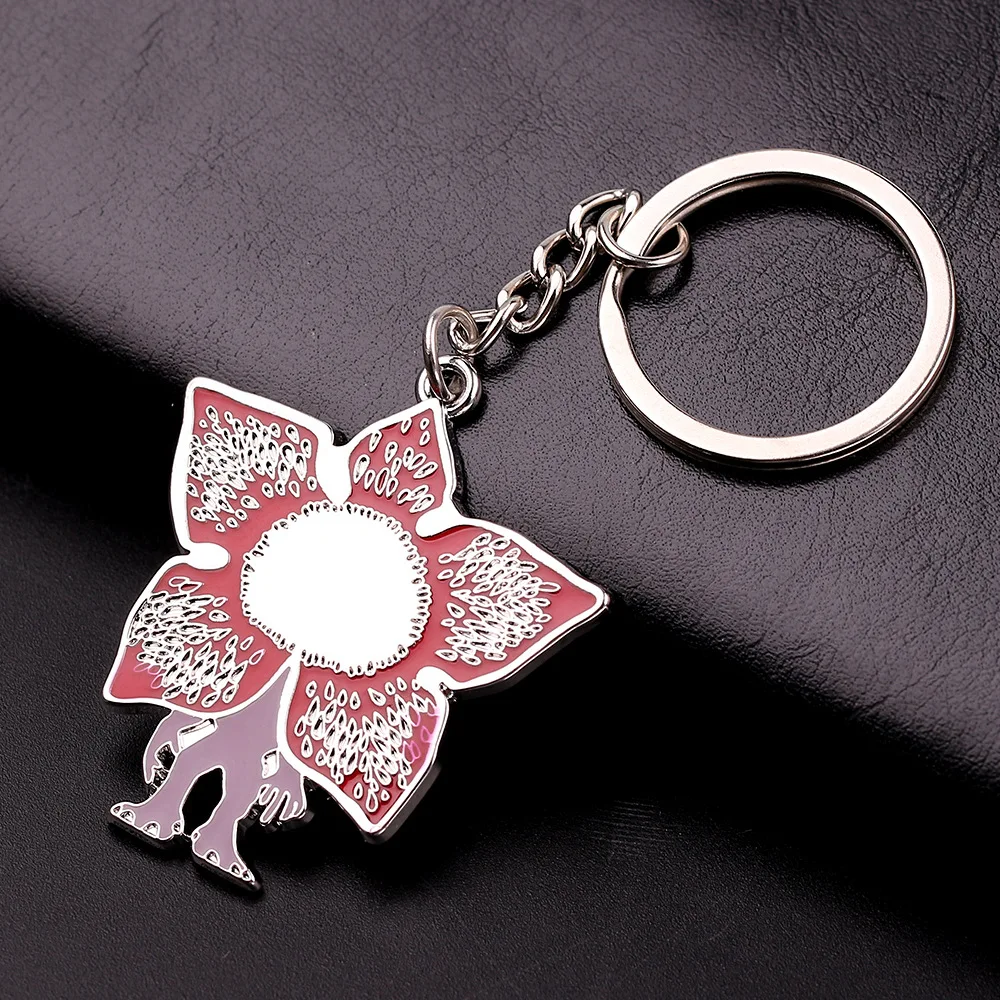 

Demogorgon Monster Keychains For Women Men Stranger Things Hellfire Club Handmade Cannibal Flower Key Chain Keyrings Jewelry New