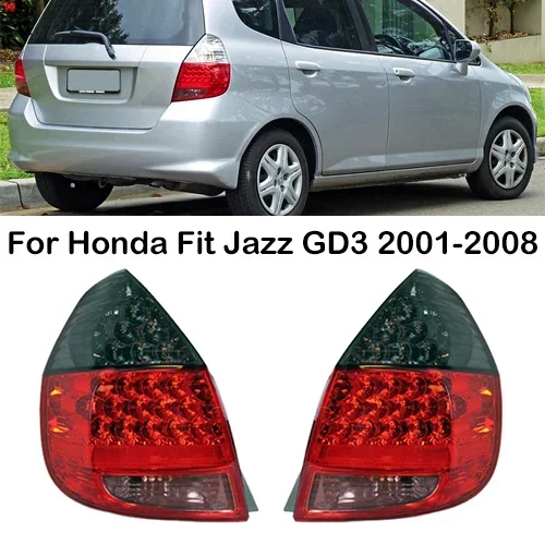 Новый! Для Honda Fit Jazz GD3 2001-2008 дымчатый светодиодный задний бампер автомобиля фонарь