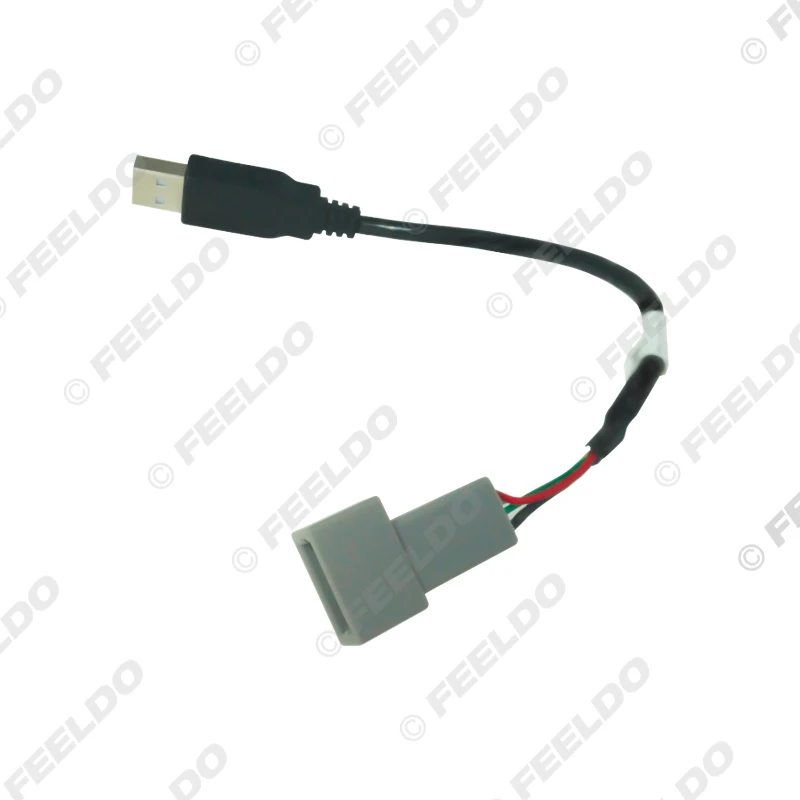 Автомобильный радиоприемник FEELDO аудио 2 0 с USB на 4-контактный гнездовой кабель для