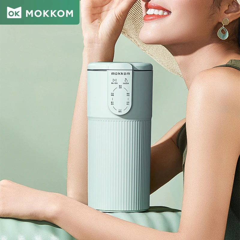 MOKKOM Food Blender Mixer 300ML Portable Small Filter-Free S