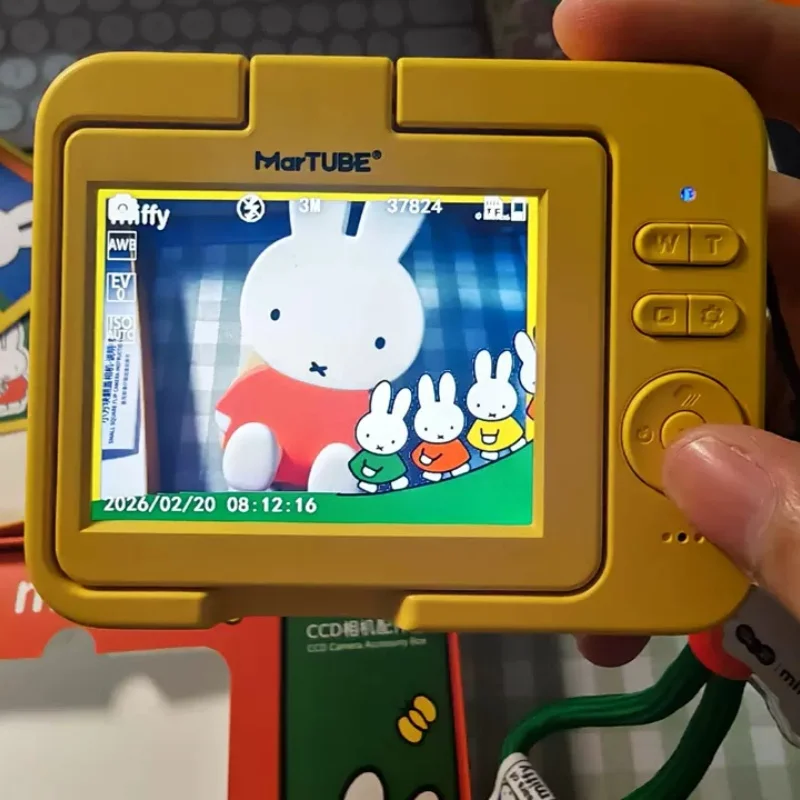 Фото В наличии: Оригинальная складная CCD-камера серии Miffy, лимитированная серия к 70-летию, милый мультяшный декоративный элемент, подарок. №1
