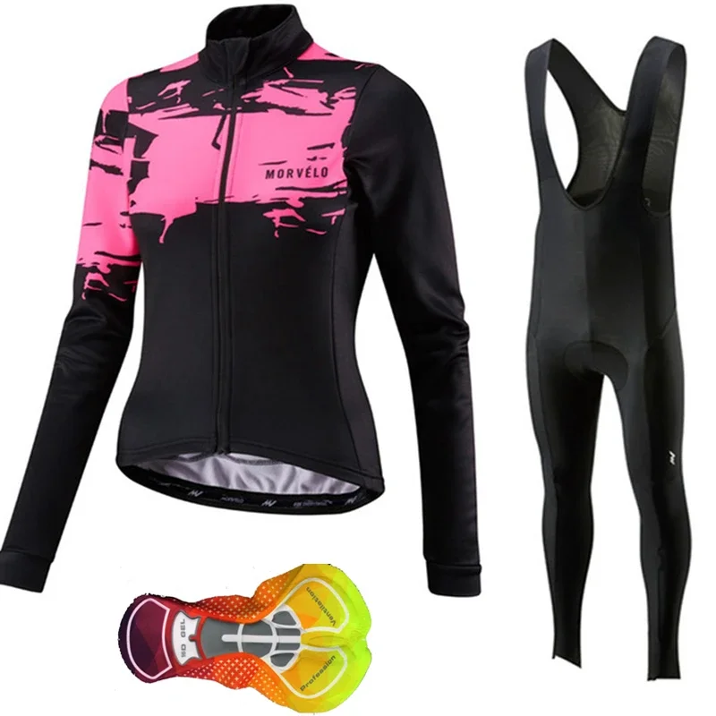 Новинка 2021 года женский велосипедный трикотаж Morvelo с длинными рукавами одежда