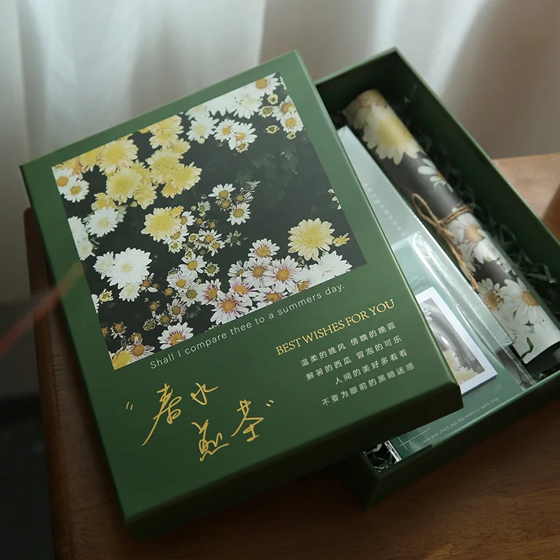 5pcs Vintage Hardcover Executive Writing Notebook Gift Set i