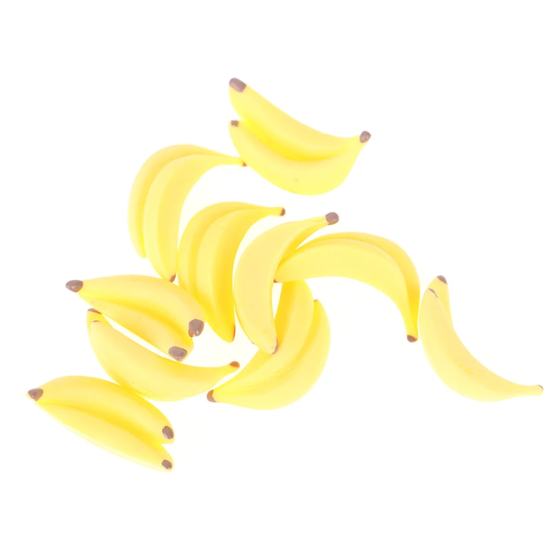 Миниатюрный Кукольный Домик из смолы 1:12 10 шт. искусственная подделка фрукты