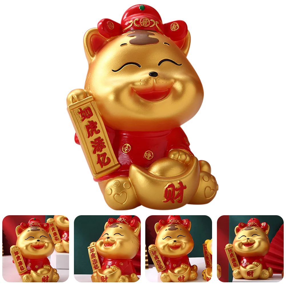 

Bank Statuecarluck Ornament Kids Piggy Zodiac Decor Interior Yuan Pot Saving Money Figurine Animal Bao Good Cute Centerpieces