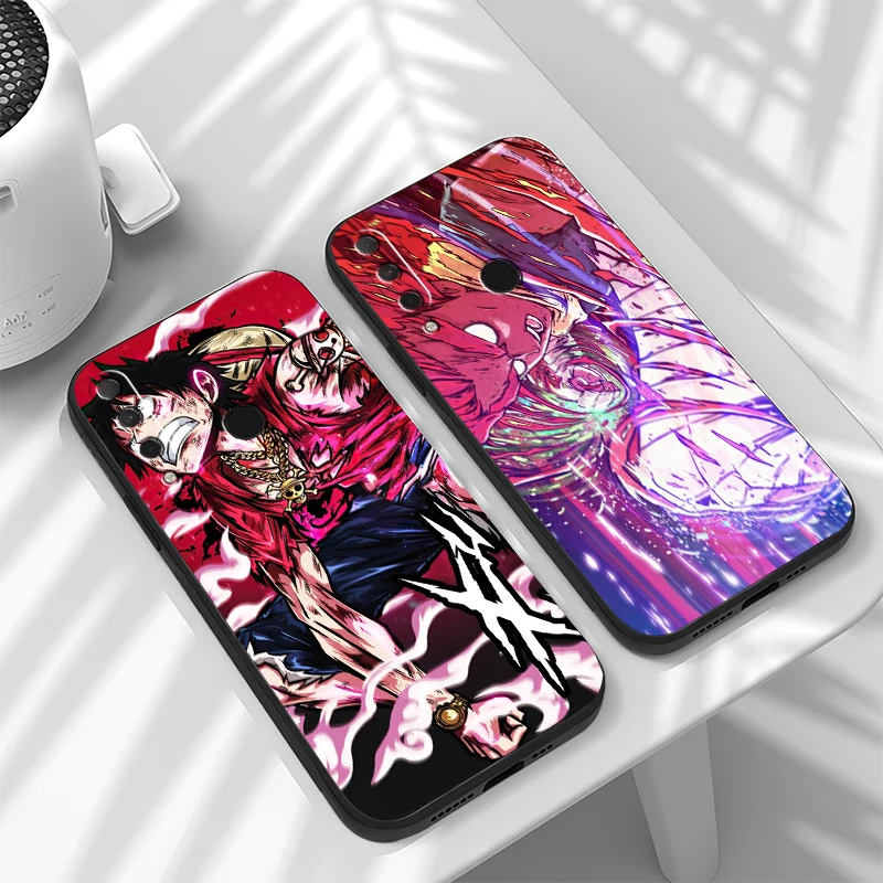 Чехол для телефона из японского аниме Наруто HUAWEI Honor 8X 9X 9 Lite 10 10X 10i ТПУ Черный