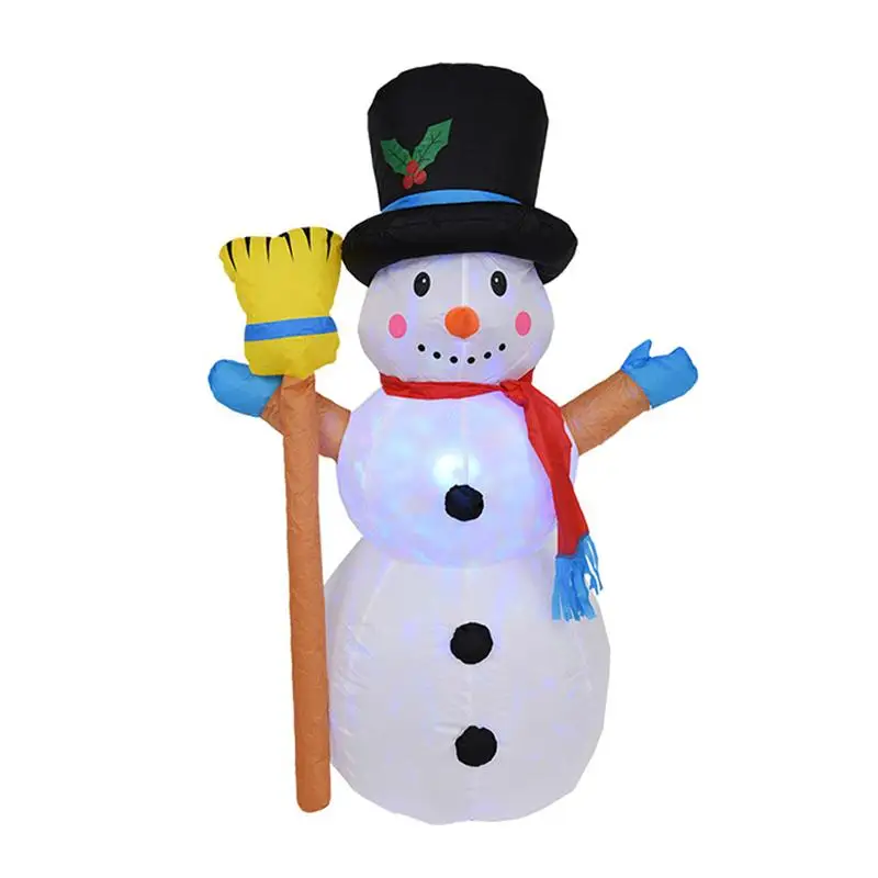 

1 pc Inflatable Model with Lights Christmas Outdoor Creative Blow Up Decoration Snowman Model Party Supplies for Yard Garden