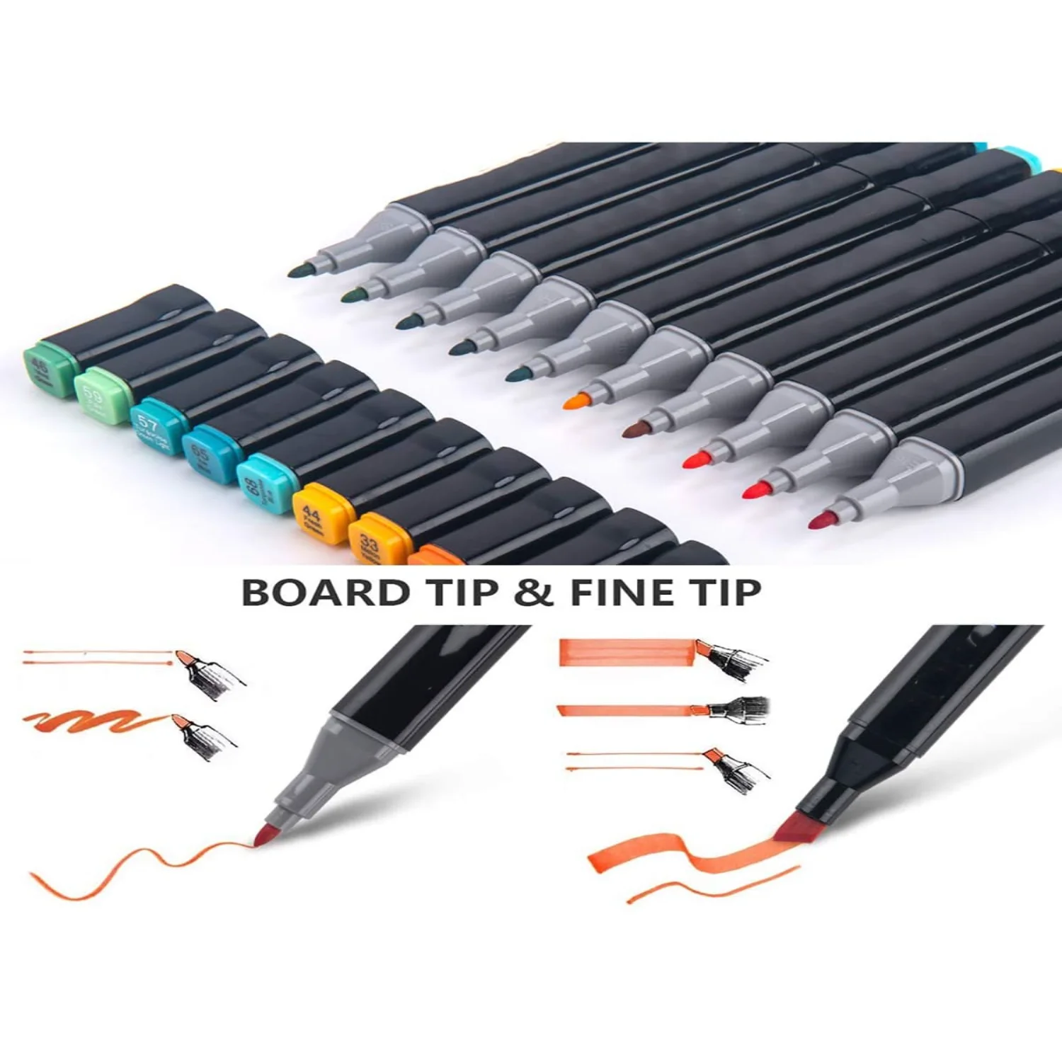 Ручки для рисования Маркеры 16-цветные водонепроницаемые маркеры краски на