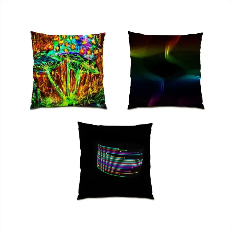 

Modern Throw Pillow Covers Sofa Cushion Cover 45x45 Polyester Linen Living Room Decoration Color Geometry Simple Bed Line E0605