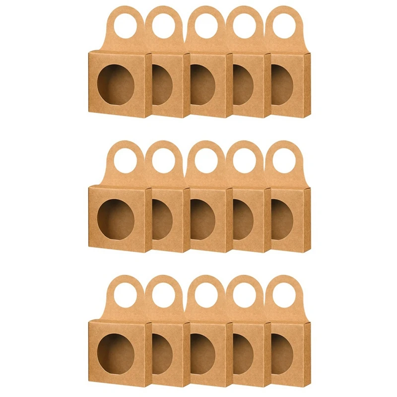 

25PCS Wine Box Charcuterie Box Wine Bottle Box With Window Wine Hanging Foldable Gift Boxes