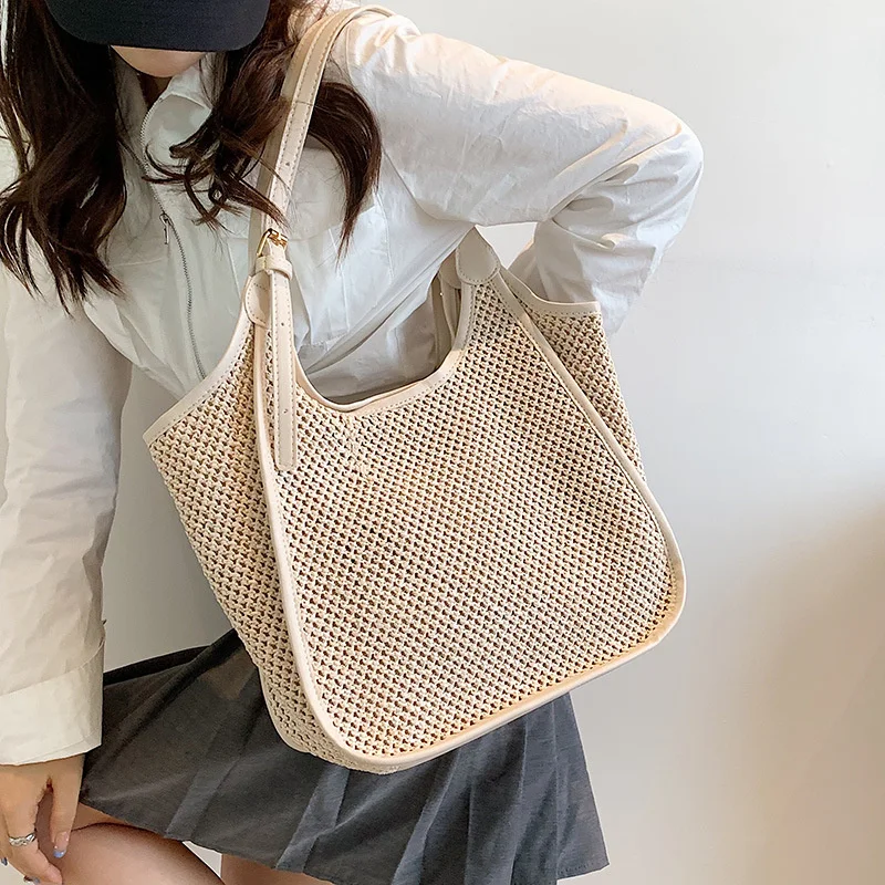 

Korean style design women's Bag Tote Shoulder Bag Large Capacity armpit bag feeling portable canvas bag
