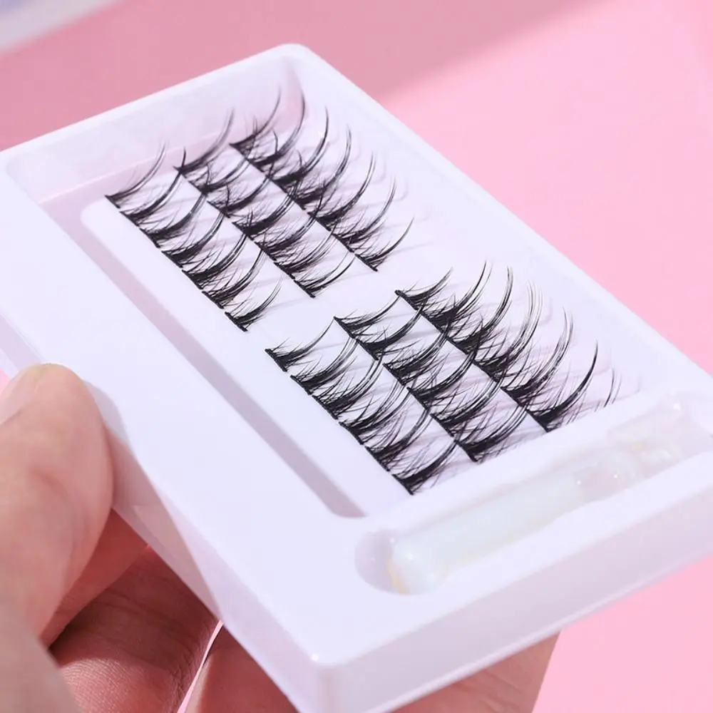 

1 Box Of Fairy Personalized Fishtail Eyelashes Single Cluster Lower Lashes Extension Natural 3D Tufted Premium False Eyelashes