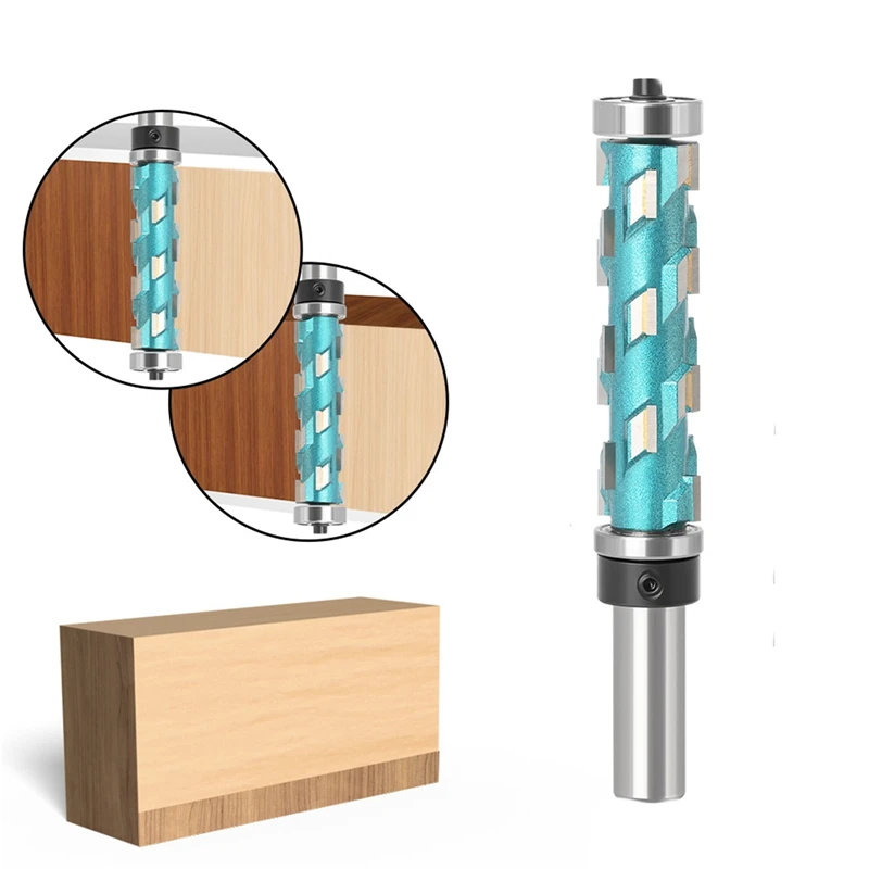 

12mm 1/2" Shank Flush Trim Solid Carbide Spiral Top Bearing Cnc Router Bit compression-cut End Mill Bit Face Wood Milling Cutter
