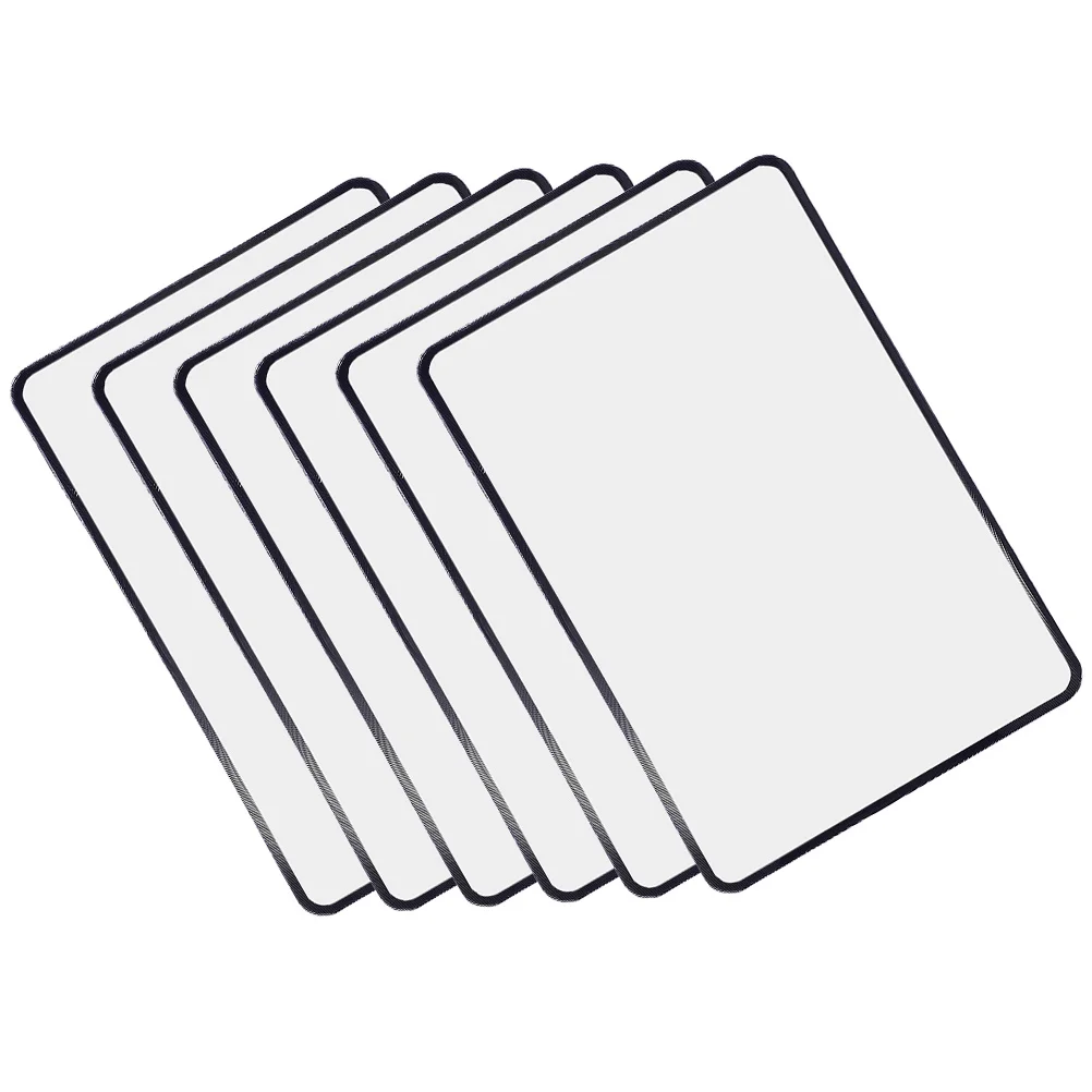 

6 Pcs Magnifying Lens Card Computer Screen Magnifier Reading Full Page Pvc Magnifiers Seniors Elder Bookmark