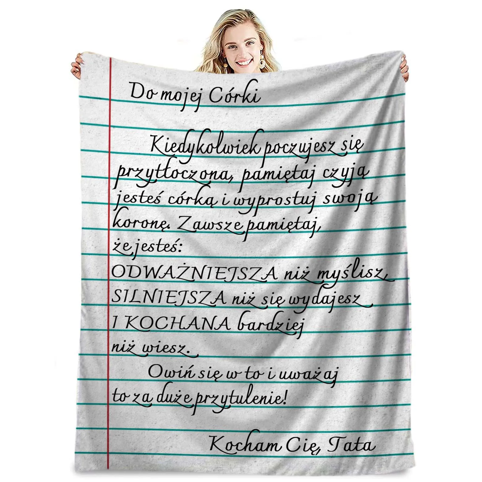 Конверт искусственное Клетчатое одеяло польский Зимний Рождественский подарок