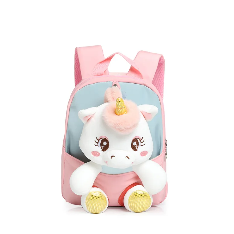 Girls' School Backpack Child Girl Smiggle Bags Backpacks New Unicorn Kindergarten Plush Toy Ultralight Nylon Trendy Bag Kid