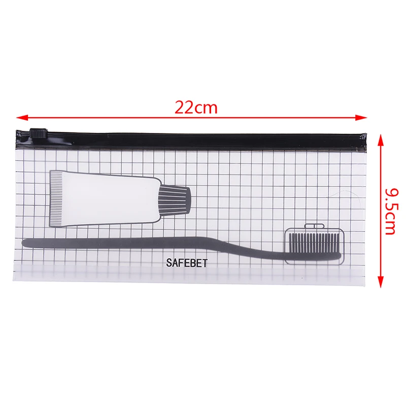 

1pc Travel Makeup And Toiletries Storage Bag PVC Clear Zipper Self Sealing Bag Makeup Bag Make Up Organizer Storage Pouch