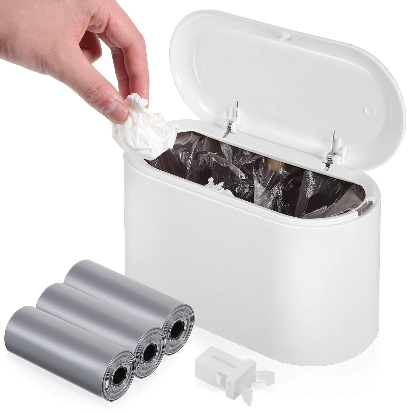 

Office Reusable Simple Small Home Garbage Containers Bedroom Bin With Lid