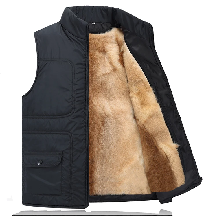 2020 Повседневная однотонная зимняя короткая куртка с подкладкой из меха мужской