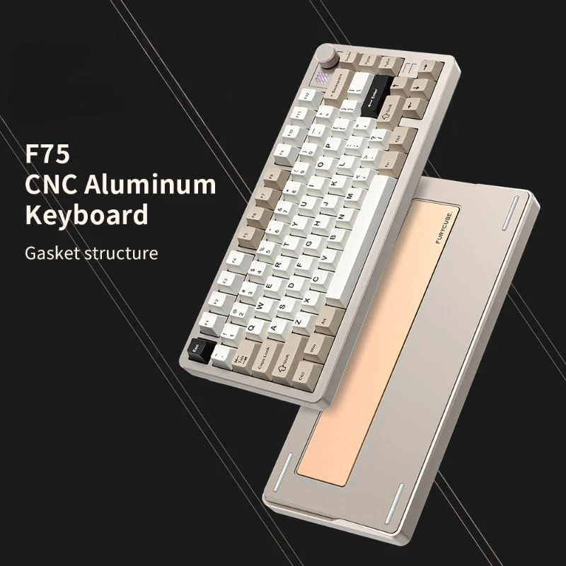 Алюминиевая клавиатура 75% переключатель HMX колпачок для клавиш из ПБТ RGB