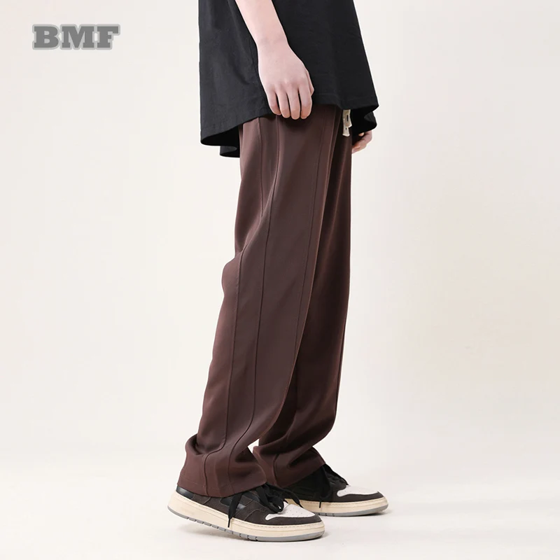 

Korean Style Streetwear Couple Casual Pants Kpop Trendyol Straight Trousers Unisex Harajuku Solid Color Sweatpants Men Clothing
