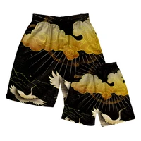 new summer 2022 men shorts hawaii swim sports running casual beach dunhuang murals print chinese style loose cool easy dry pants