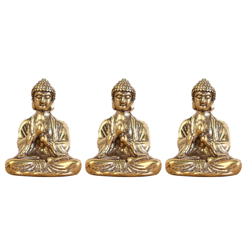 

Statue Figurine Mini Sculpture Zen Garden Sakyamuni Meditation Miniature Figurinesmonk Shui Feng Meditating Decor Idol Mandala