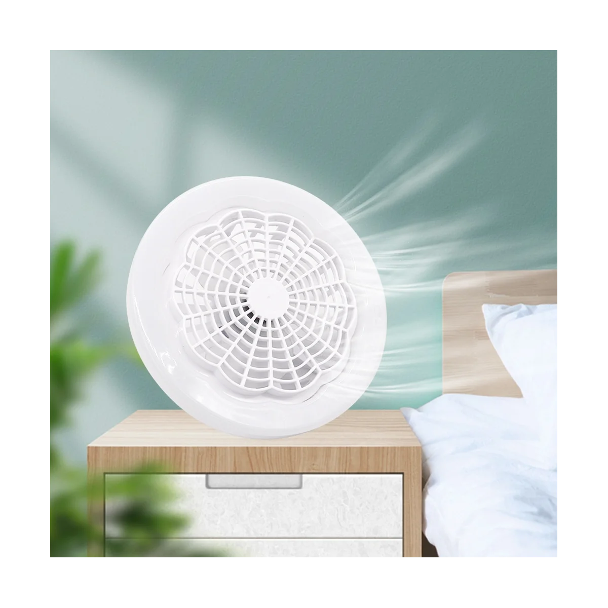 

LED Smart Fan Light Ceiling Fan 30W Remote Control Indoor LED Light Silent Bedroom Kitchen Decor Lamp Fans-White