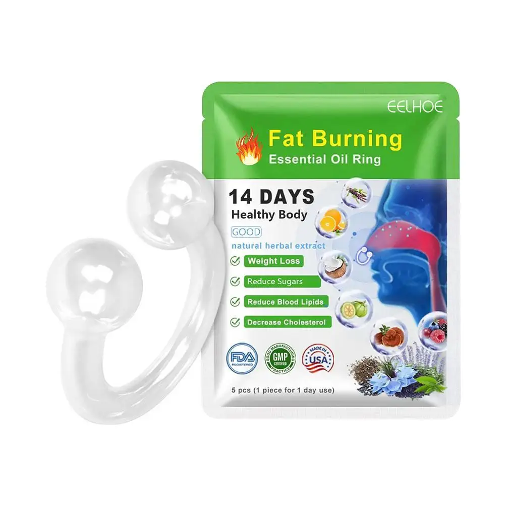 

5pcs Slimming Essential Oil Nose Firming Fat Burning Lose Weight Detoxing Eliminate Cellulite Shaping Body Slim Nose Clips