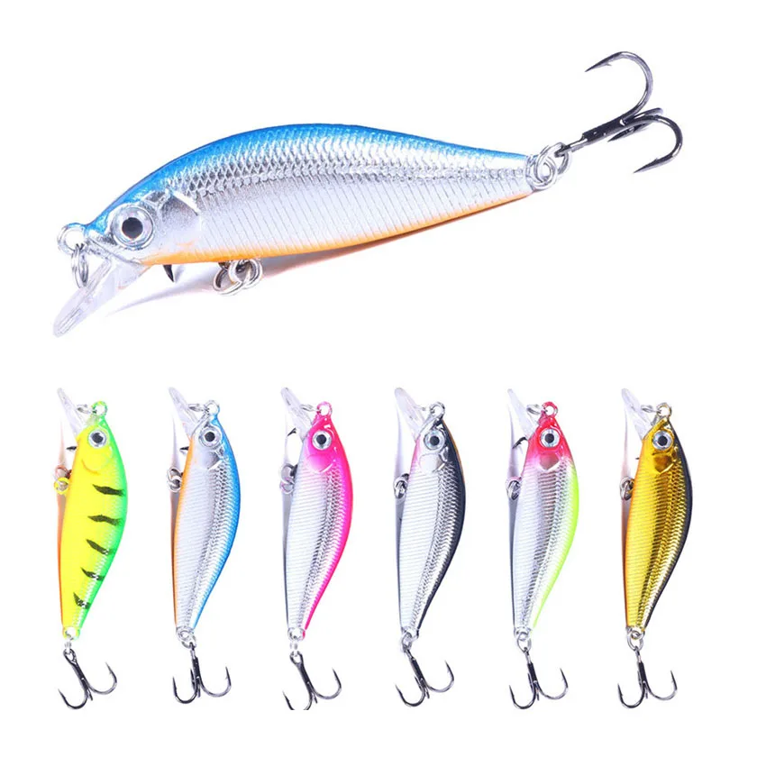 

1 шт. 5 см, 3 г, миниатюрная Тонущая приманка в виде гольяна, лазерная идентификация, воблеры для рыбной ловли, приманка на щуку и карпа, рыболов...