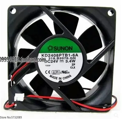 Оригинальный охлаждающий вентилятор SUNON Jianzhuan 8025 24 В 3,4 Вт 8 см, 5 шт.