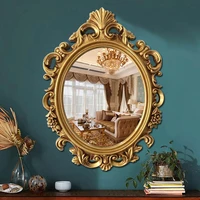 vintage cosmetic makeup decorative mirror bathroom round livingroom wall mirror decoration home miroir mural vanity mirror
