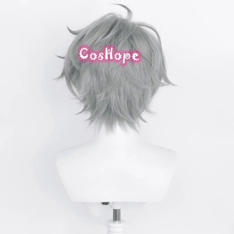 Izumi Sena Косплей Парик Короткий 33 см Серый Аниме Парики Термостойкие Синтетические
