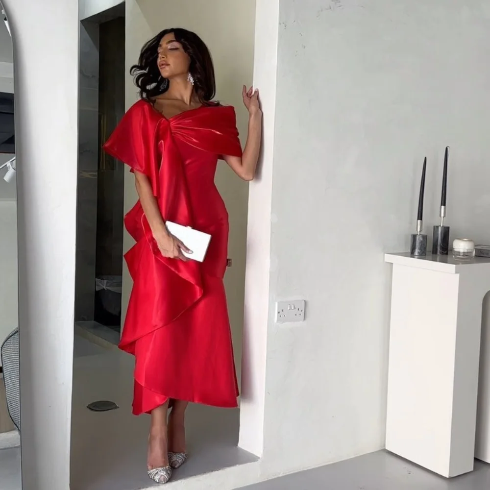 Очаровательное рождественское платье-футляр Jiayigong для выпускного вечера с