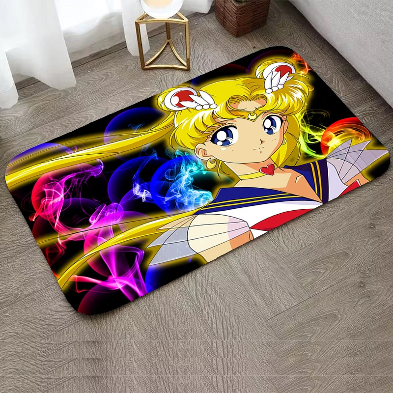 

Bedroom Non-slip and Washable Kitchen Mat Sailors Moon Rug Floor Mats for Home Doormat Children Room Mat Carpet Foot Door Bath