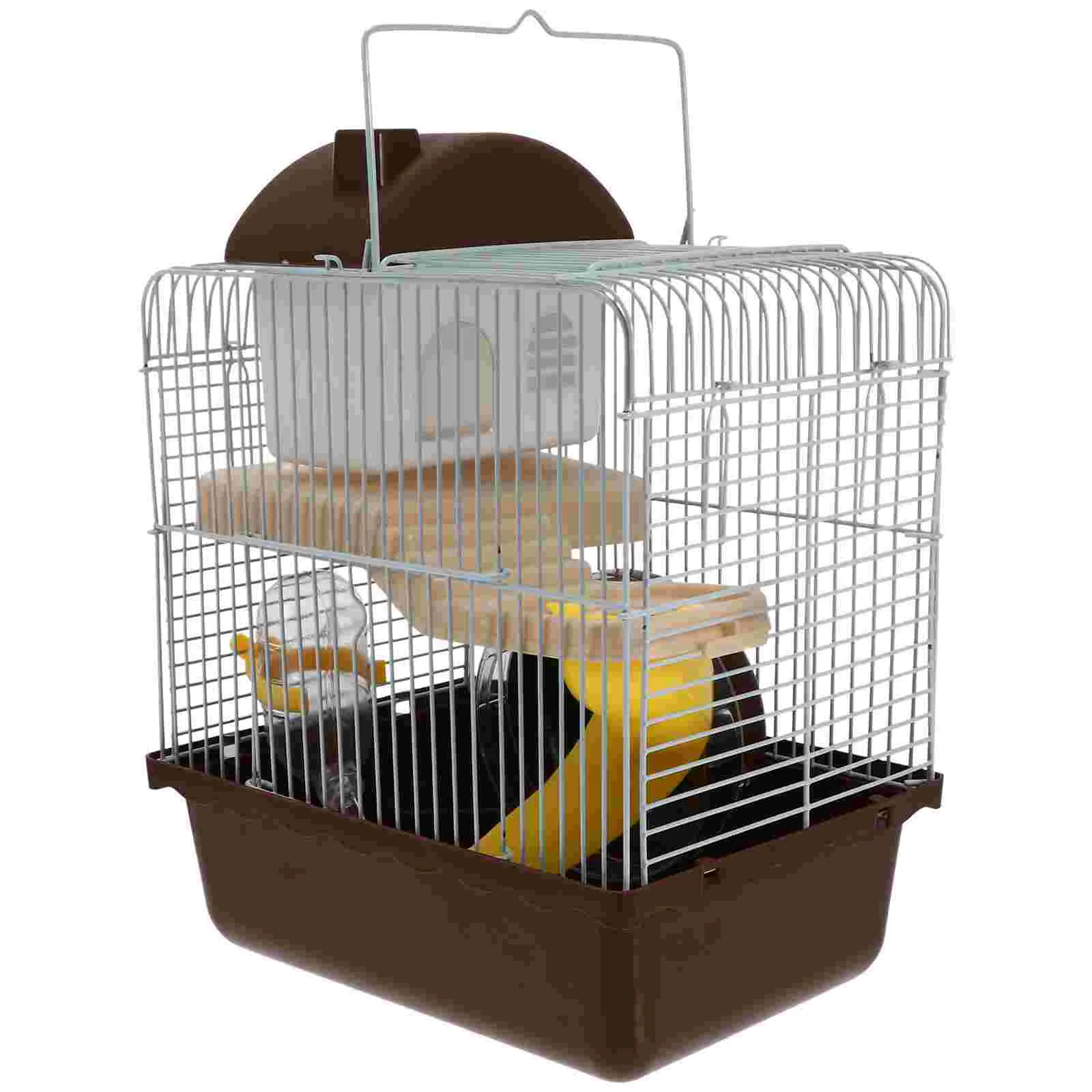 

Portable Small Size Pet Cage Castle Hamsters Small Pet Cage Double Layer House