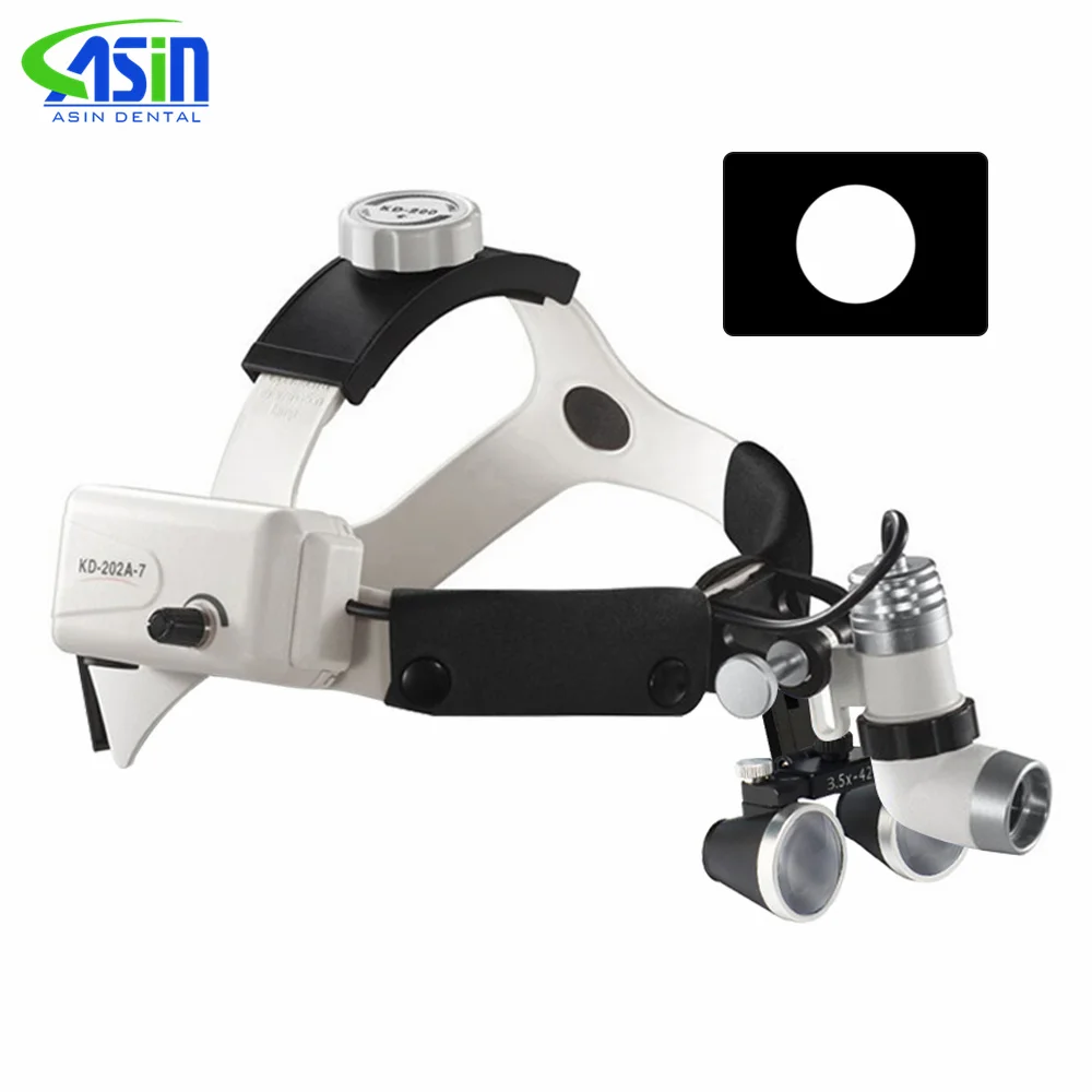 

Стоматологическая бинокулярная Лупа DEASIN, 3 Вт, Φ 2,5x/3,5x, Регулируемый угол наклона медицинской фары