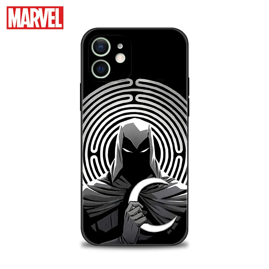 Чехол для iPhone 11 12 13 14 Pro Mini X XR XS Max 5 6 6S 7 8 Plus чехол комиксов Marvel Марк Spector луна рыцарь