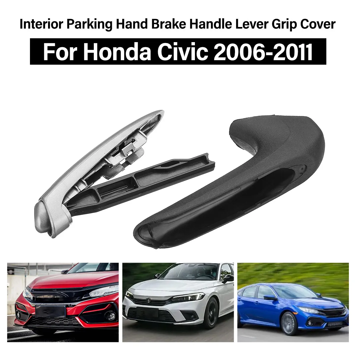 

10PCS Handle Grip Covers Emergency Car Interior Parking Hand Brake Handle Lever Grip Sleeve Protector For Honda Civic 2006-2011