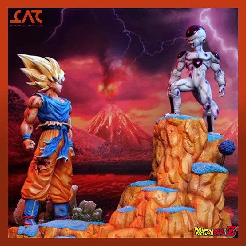 

Dragon Ball Z Figure Super Saiyan Son Goku Vs Frieza Anime Figure Gk Figurine Pvc Statue Model Doll Collectible Ornament Toys