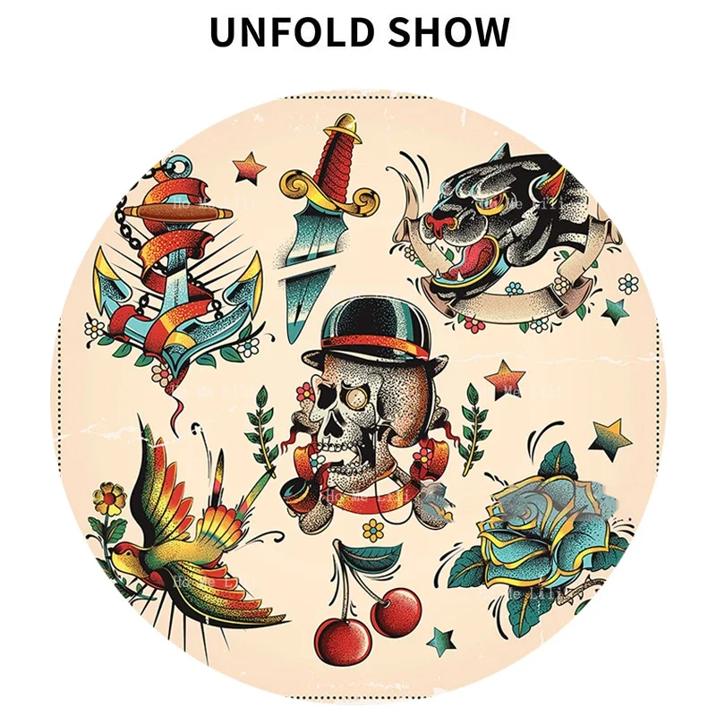 Традиционный дизайн и традиционные художественные узоры для татуировок