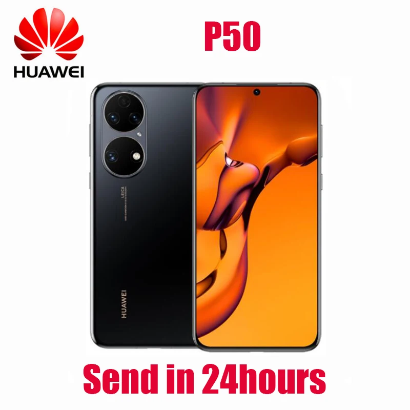 Original New Official HUAWEI P50 Cell Phone 6.5inch OLED Snapdragon888 4100Mah 66W Super Charge 50MP Camera HarmonyOS 2 NFC IP68
